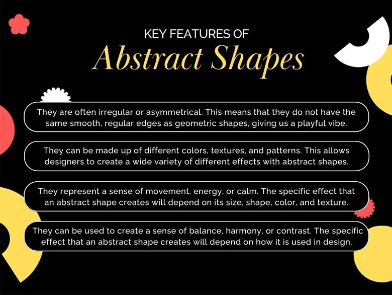 Key Features of Abstract Shapes