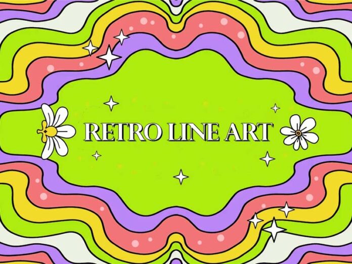Retro Line art | BsyBeeDesign