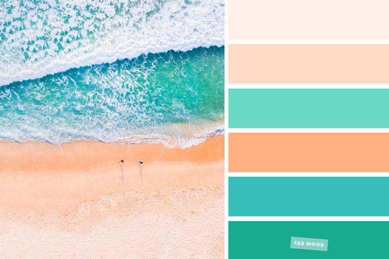 Sunset Hues | Ocean Green Color