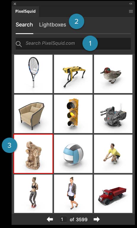 Browse and Add 3D Objects to Your Project