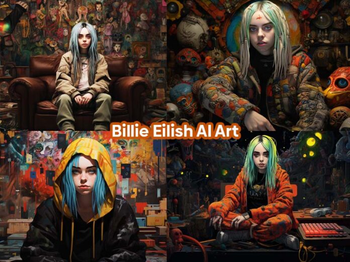 Billie Eilish AI Art