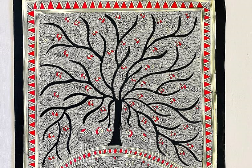 Madhubani Painting Saree