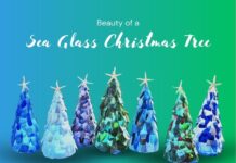 Beauty of a Sea Glass Christmas Tree