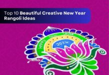 Top 10 Beautiful Creative New Year Rangoli Ideas Beautiful Creative New Year Rangoli