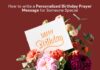 How to Write a Personalized Birthday Prayer Message for Someone Special Personalized Birthday Prayer Message